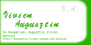 vivien augusztin business card